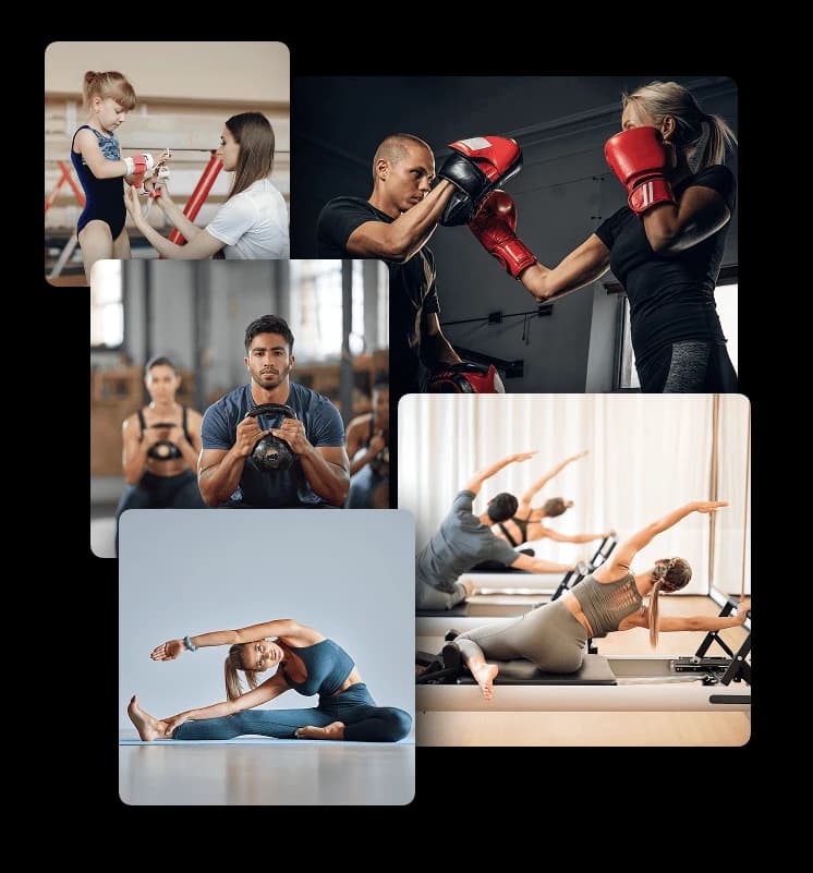 Connected fitness business management dashboard preview